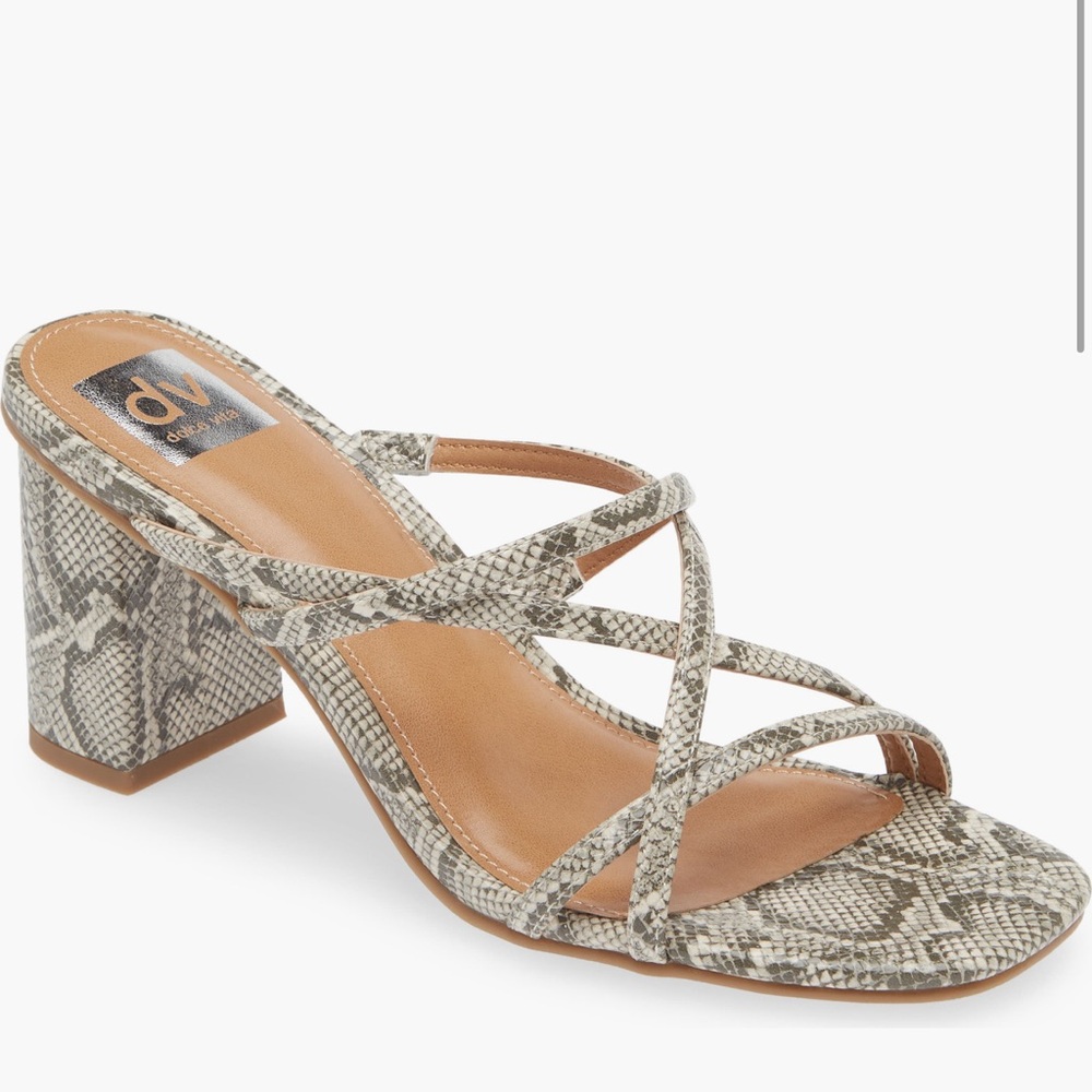 Dolce Vita ❤️🔥 Snake Print Hinx Block Heel Sandals - Picture 3 of 6